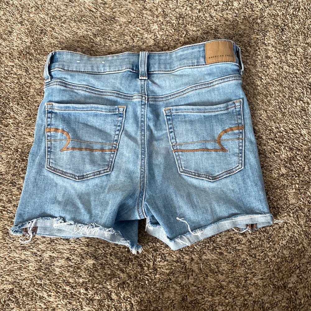 AE light wash denim shorts